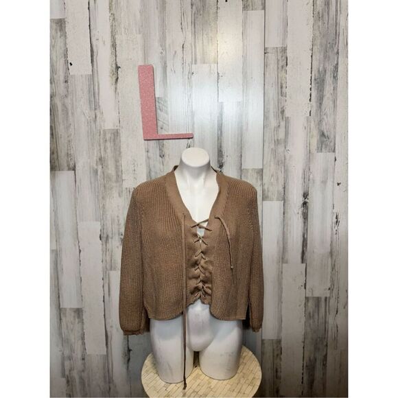 NUDE brown sweater size large - Picture 2 of 7